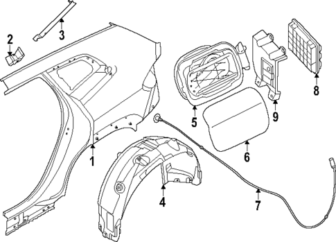 Quarter Panel & Components for 2023 BMW XM #0