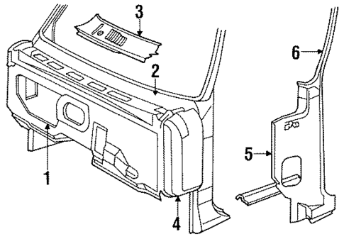 Hinge Pillar for 1987 Dodge D350 #0