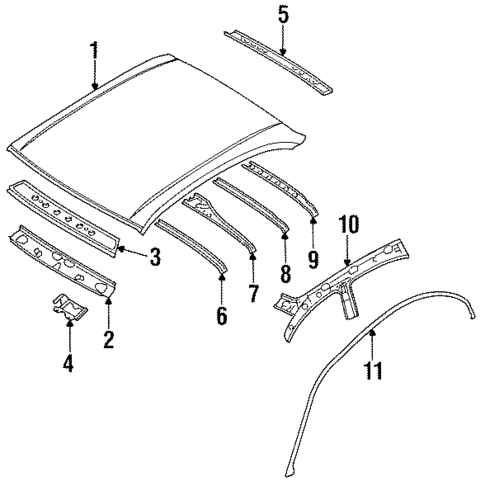 Roof & Components for 1998 Nissan Maxima #0