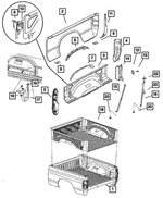 5134666AB - Body Sheet Metal Except Doors: Pickup Box for Mopar Image image