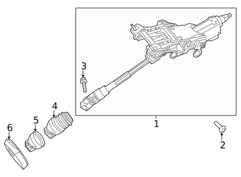 Steering Column Assembly for 2018 Ford Focus #0
