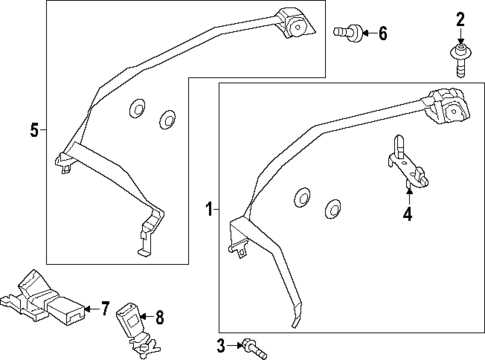 Rear Seat Belts for 2025 Mercedes-Benz EQE AMG&reg; #0