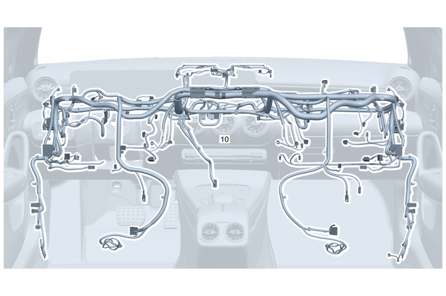 205540222464 - Special Equipment: Electrical Wiring Harness for Mercedes-Benz: C350e, C400, C43 AMG, C450 AMG, C63 AMG, C63 AMG S, GLC300, GLC43 AMG, GLC63 AMG, GLC63 AMG S Image image