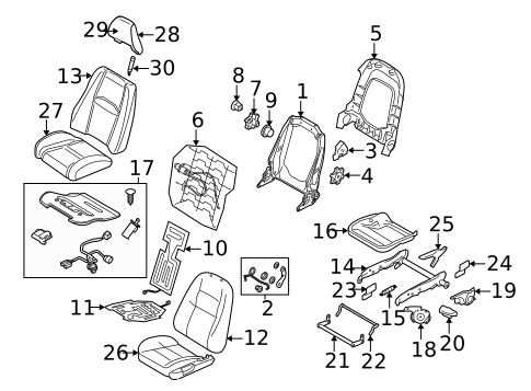 Front Seat Components for 2007 Volvo S60 #0