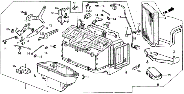 Heater Unit for 1986 Acura Integra #0