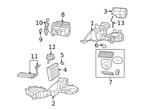 Evaporator & Heater Components for 2012 Jeep Liberty #0