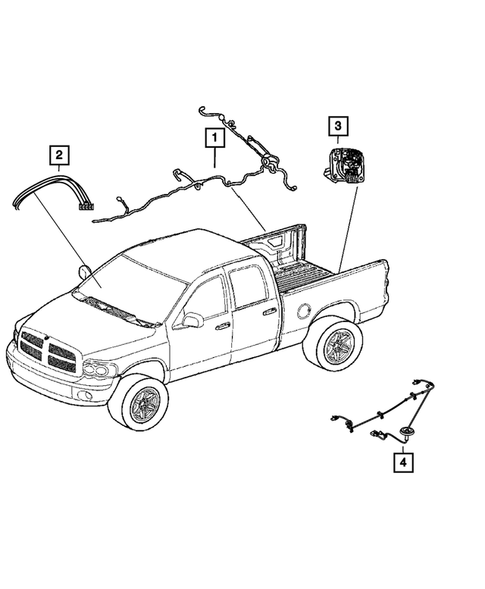 Wiring-Body and Accessories for 2012 Ram 2500 #0