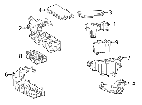 Fuse & Relay for 2019 Lexus LS500 #2