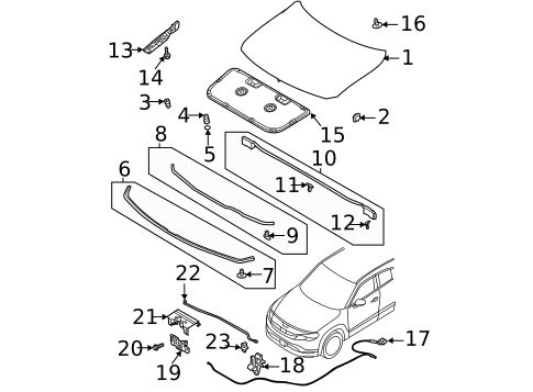 Hood & Components for 2023 Mazda MX-30 EV #0