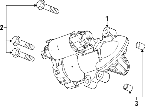 Starter for 2024 Chevrolet Traverse #0