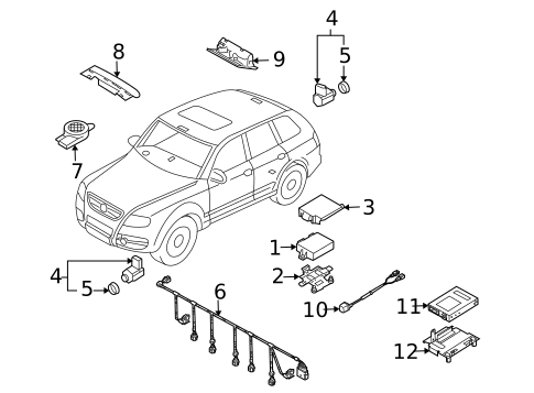 Parking Aid for 2010 Volkswagen Touareg #0