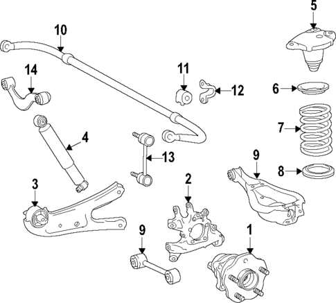 Rear Suspension for 2012 Lexus RX450h | OEM Parts Online