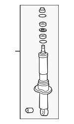 48510A9080 - : 1998-2004 Toyota Tacoma - Shock Absorber (Left, Right, Front) for Toyota: Tacoma Image