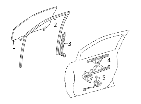 Front Door for 2003 Lexus RX300 #1