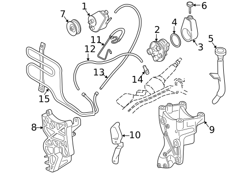 Pump & Hoses for 1995 GMC Sonoma #0