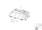 63127165823 - Lighting: Bi-Xenon Headlight, Left for BMW Image