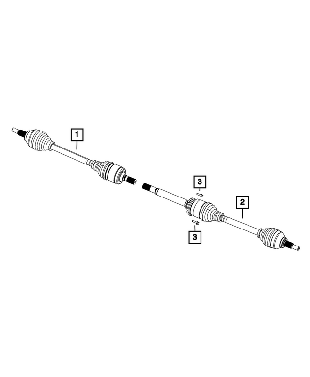 68615961AC - : Axle Half Shaft for Mopar Image