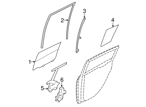 NISSAN 日産 FIN BACK DOOR K0810-3XU0D 90830-9RB0A Genuine Nissan #908309RB0A Weatherstrip-Back Door