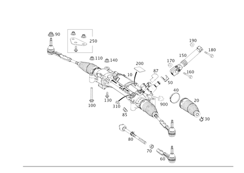 Steering Gear for 1997 Mercedes-Benz S600 #0