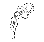 D87005Z00J - Steering: Cylinder &amp; Keys for Nissan: Armada, Frontier, NV1500, NV2500, NV3500, Pathfinder, Pathfinder Armada, Quest, TITAN, Xterra Image