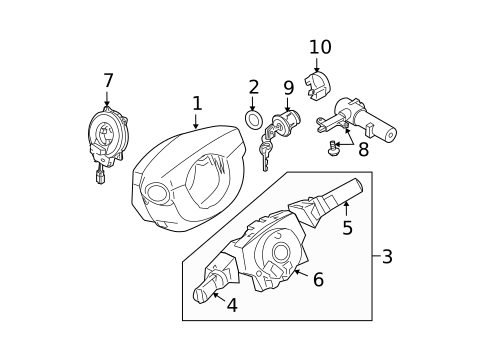 Anti-Theft Components for 2010 Nissan TITAN #0