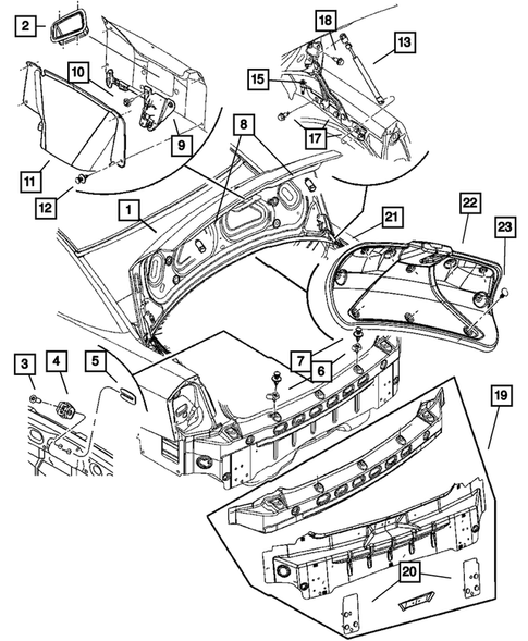 Deck Lid for 2008 Dodge Charger #1