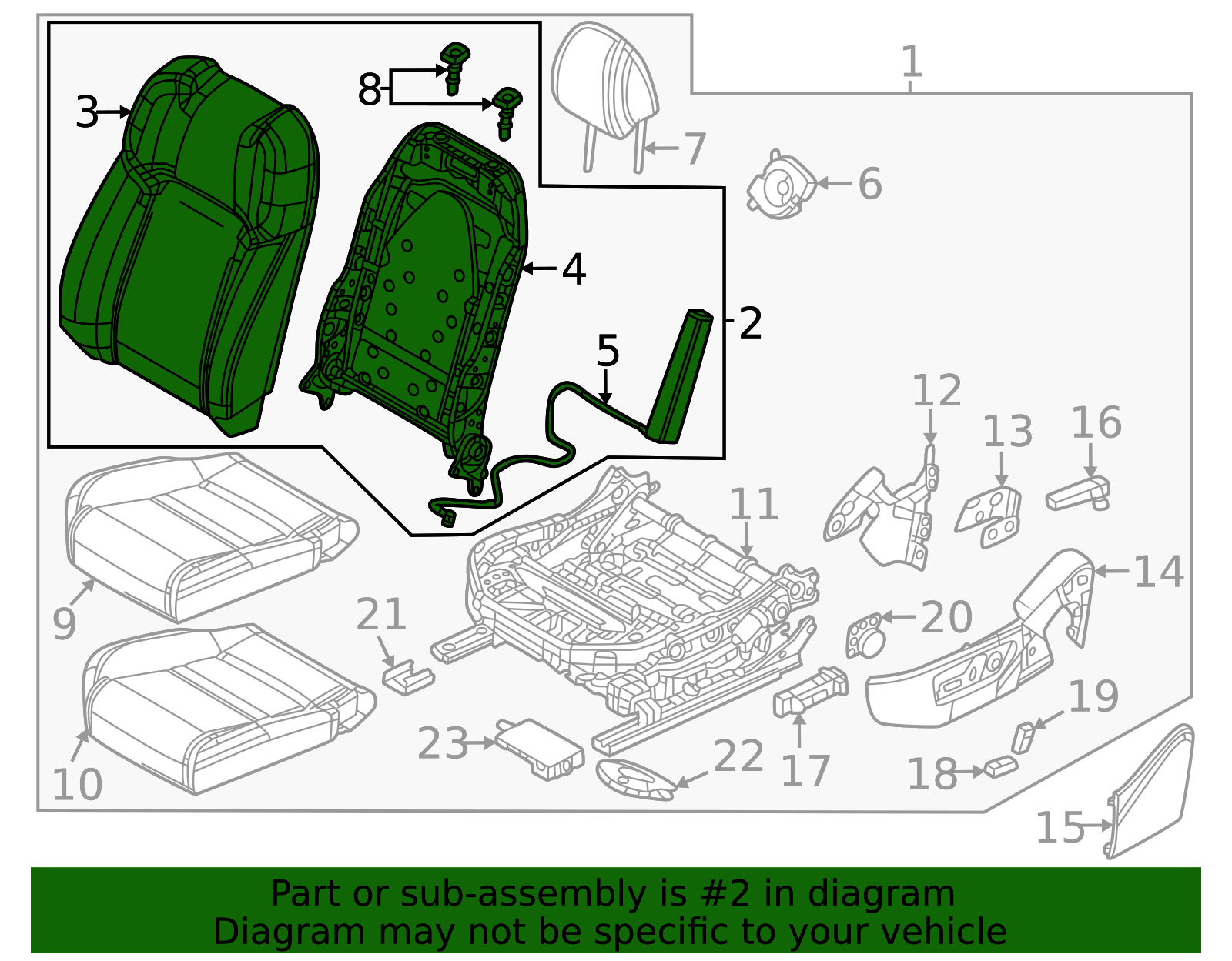 VB02-88-160-02 - Seat Back Assembly - 2025 Mazda CX-50 | Mazda Swag