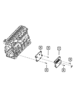 68038822AA - Electrical: Engine Control Module Bracket for Mopar Image