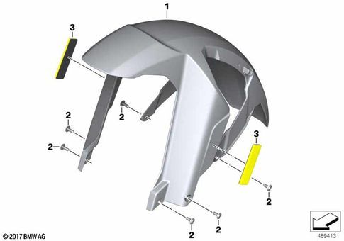 Front Wheel Fender for 2017 BMW-Motorrad F 850 GS Adventure #1