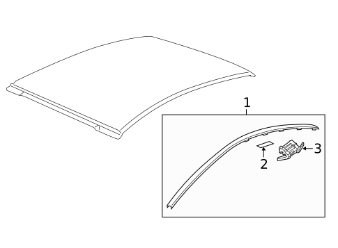 Exterior Trim - Roof for 2017 Chevrolet SS #0