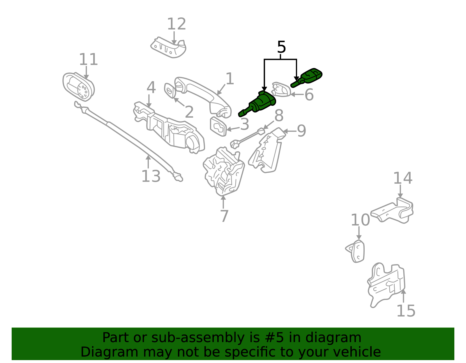 8N0-837-168-B - Lock Cylinder 2000-2006 Audi | Audi OEM Parts