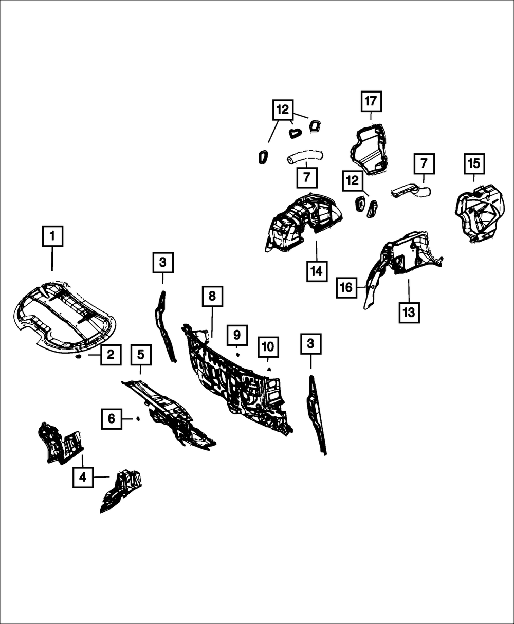 2001-2025 Mopar Push In Pin 6504135 | My Mopar Parts