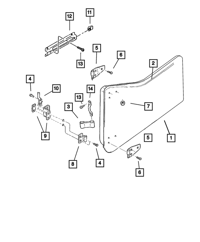 55174847AF - Doors and Related Parts: Front Door, Left for Mopar Image