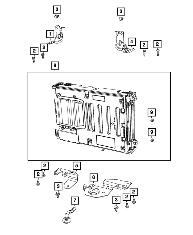 5192381AB - Electrical: Battery Bracket for Mopar Image
