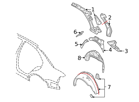 Inner Structure for 2003 Volkswagen Jetta #0