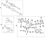 4103921010 - Front Drive Axle: Gear Kit for Lexus: GS300, GS350, IS250, IS300, IS350, RC300, RC350, RX330, RX350 Image