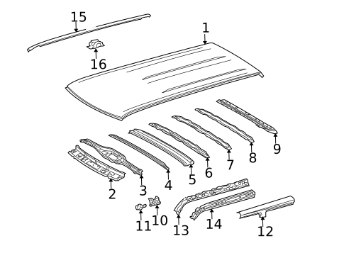 Exterior Trim - Roof for 2012 Scion xB #0