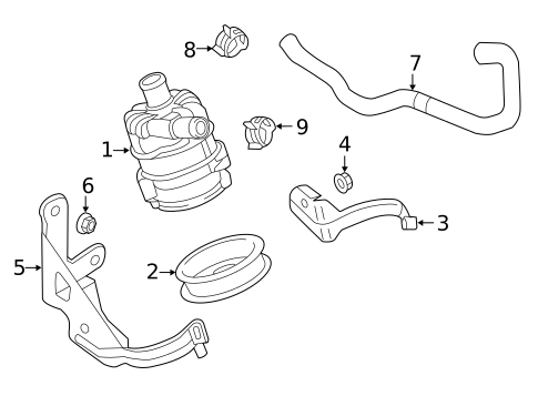 Hoses & Lines for 2014 Audi S5 #3