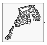 64300TL7305ZZ - Body: Inner Panel for Acura Image