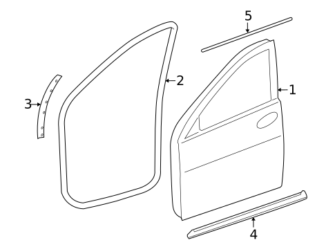 Door & Components for 2007 Mercedes-Benz R 63 AMG&reg; #0