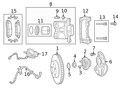 Front Brakes for 2014 Chrysler 300 #0