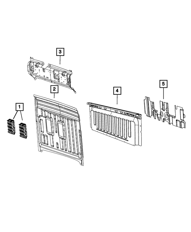 « 68352990AD – Body Sheet Metal Except Doors : Boîtier Avant Panneau pour Mopar Image »