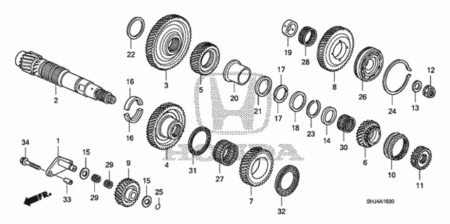 AT Countershaft ('07-) for 2007 Honda Odyssey #0