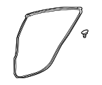 6787152190 - Body: Surround Weather-strip for Toyota: Prius C Image