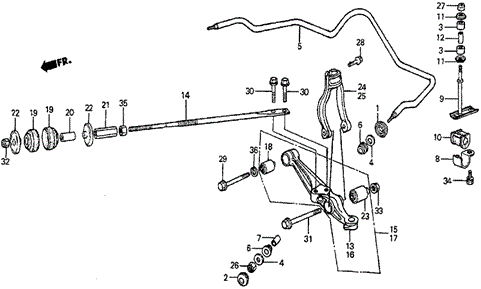 Front Lower Arm for 1984 Honda Prelude #0
