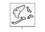 5Q0898141D - HVAC: Lever Assembly for Volkswagen Image