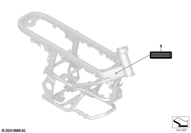 71245A9C136 - Parts and Accessories for Engine / Chassis: Label "Emission Control Information" - Usa/kanada for BMW-Motorrad Image