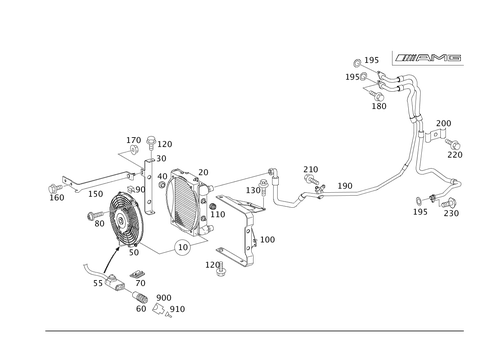 Oil Cooler for 2006 Mercedes-Benz CLS55 AMG #0
