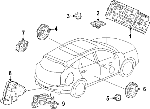 Antenna & Radio for 2024 Honda Pilot #1
