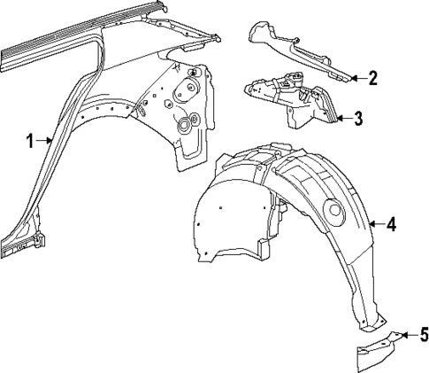 Quarter Panel & Components for 2025 Chevrolet Equinox EV #0